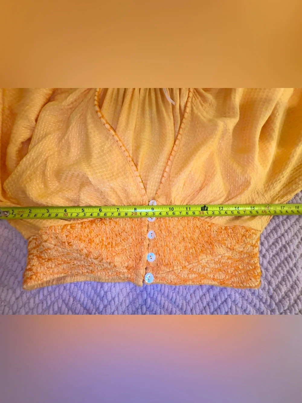 Free People Southset Matching Top & Shorts Set Orange Size Small